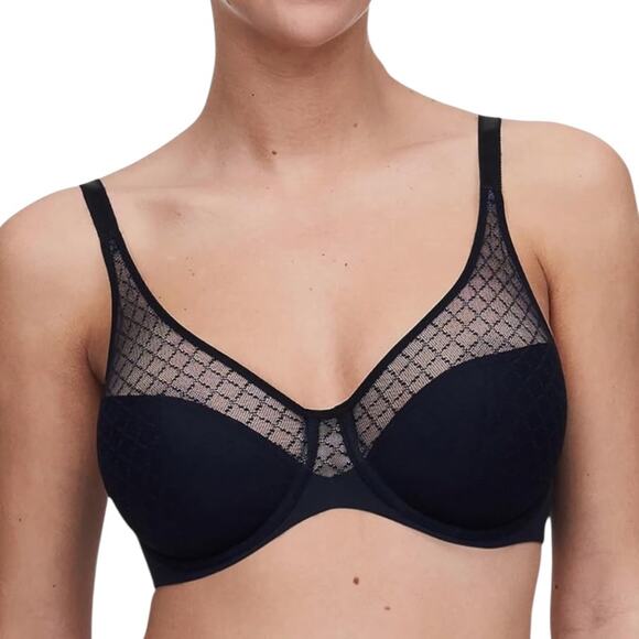 Chantelle CA01474 Norah Chic Underwire Black Bra -34DDDD - Picture 1 of 11